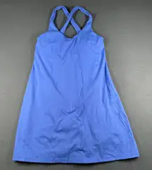 Avia Athletic Skort Dress Small Periwinkle Blue Racerback Built-in Shorts Tennis