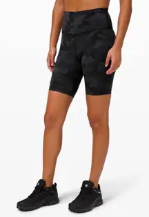 Lululemon Wunder Train High-Rise Shorts 8” Heritage 365 Camo Deep Coal Multi Sz8