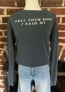 Fifth Sun Blue Gray Dog Lover Sweatshirt