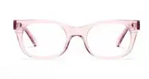 CADDIS reading glasses in polished clear pink NEW