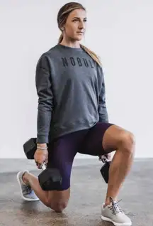 NWT NOBULL Women’s Crew Sweatshirt - Small - Charcoal Grey