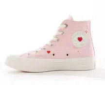 Converse NIB  Chuck 70 sneakers with heart embroidery in pink - PINK Women’s Sz 8