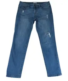 Halogen‎ Girlfriend Jeans Distressed Slim Women's Size 28 Stretch
