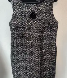 A Pea in the Pod Black and White Sheath Maternity Dress