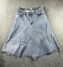 Vintage Levis 560 Upcycled Skirt Women 16 Reworked Jeans‎ Made Into Skirt