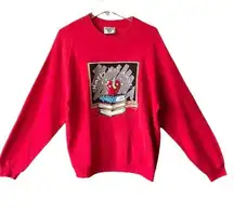 Vintage 90s Lee, happy holiday Teacher/Kidcore Sweatshirt