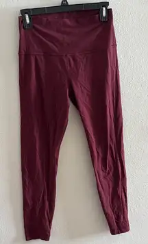 Lululemon Athletica Deep Red Leggings Align