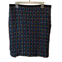 Etcetera Wool Multicolored Pencil Skirt