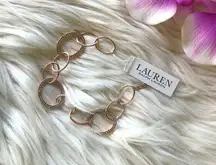 NWT Ralph Lauren Rose Gold Large Link Bracelet