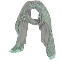 Lululemon Athletica Mint Green Gray Stripe Vinyasa Scarf