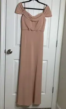 Jenny Yoo Collection BHLDN Sabine bridesmaid blush maxi dress size 2 wedding‎