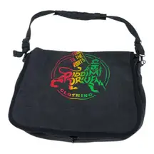 Riddim driven “true to the roots” Rasta lion Jamaican Reggae messenger bag 