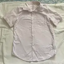  pink pinstripe button up shirt