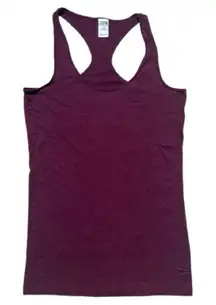 Victoria's Secret‎ PINK Burgundy Racerback Tank Top Size Small Sporty Athleisure