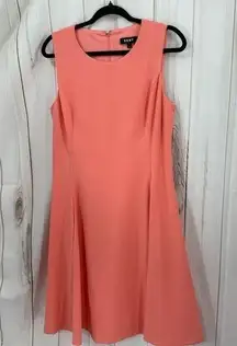 DKNY Women’s 10 Coral Dress Career Office Core Work