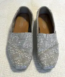 TOMS music gray shoes womens 6.5