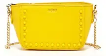 Yellow Studded Mini Crossbody