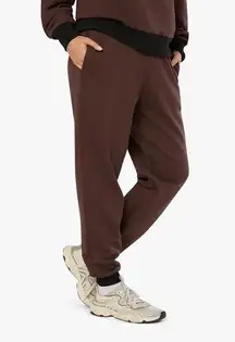 Weworewhat Slim Leg Joggers Colorblock size M 100% Cotton brown black NWT