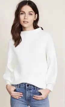 Chunky alder Mock Neck Ribbed Sweater Sz. S