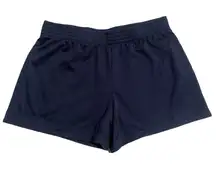 Danskin Gym Running Shorts Womens Size Small 4/6 Navy Blue 4 in Inseam Pull On