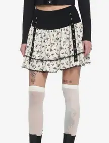 Thorn & Fable Graphic Black and White Layered Skirt