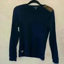 Navy Lauren Ralph Lauren sz L fall winter casual office career cozy preppy