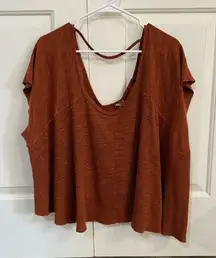 Free People Burnt Orange Top Size S