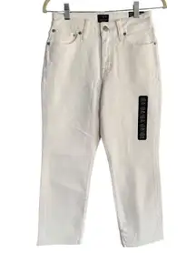 NWD J. Crew Curvy Essential Straight Leg White Jeans Women’s Size 25 Petite
