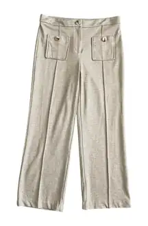 Rachel Zoe Wide Leg Crop Tan Women's Pants Size S Comfortable Stretchy