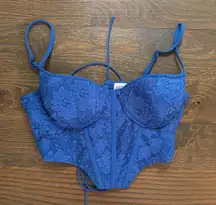 Blue Lace Corset