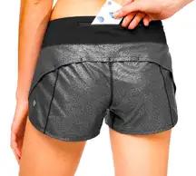 Lululemon Speed Up MR Short 4"
Lined Black metallic Athletic NWOT spring active