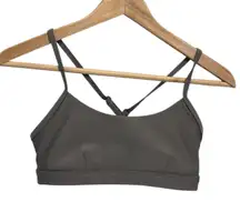 Alo Yoga Airlift Intrigue Bra Small  Steel Grey Excellent