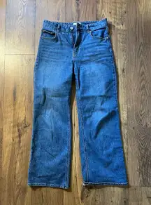 H&M Women's Jeans Wide Leg High Waisted Jeans Size 8
