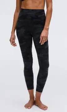 Black camo Lululemon 23 inch align leggings