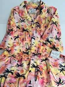 Surf & Swim Co Waikiki Tropical Palm Tree Print Shirt