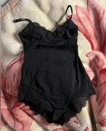 H&M black lace full body con shapewear