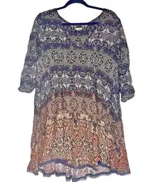 Urban Outfitters Ecote Size M  Vero Shapeless Mini Dress Boho Concert