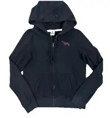 Victorias Secret Pink LOVE Bling Sequined RARE Zip Hoodie Large Y2K VTG 2011