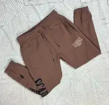 Scarface x Shoe Palace womens Size Small Sweatpants Joggers Brown Universal 1983