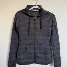 Athleta Charcoal Zip-Up Jacket size XS