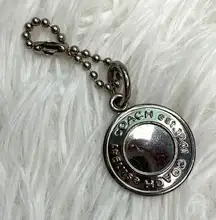 1" Coach Metal Circle Replacement Hangtag Hang Tag Bag Charm