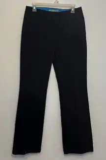 Boden Stretch Twill Trouser Dress Pants Womens 6R Blue Mid Rise Casual Zip Fly‎