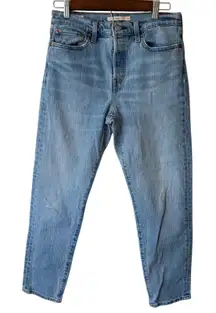 Levi's Premium Wedgie Fit Jeans Women's Size 28 Button Fly High Rise Light Wash
