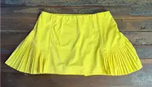 Tail Mesh Pleated Athletic Tennis Skort in Lemon Yellow ~ Size Large 💚🍄
