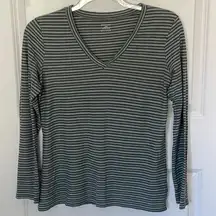 Horny Toad Striped Long Sleeve Top Medium