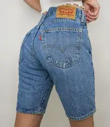 Vintage Levi’s 505 High Waisted Denim Shorts