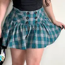 Y2K Candies Plaid Mini Skirt