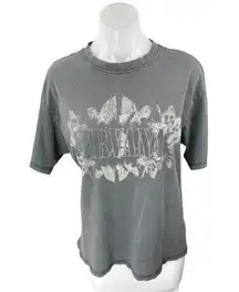 H&M Women's Gray Nirvana Graphic Print Short Sleeve Band T Shirt Tee Top Size M