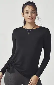 Martha Long-Sleeve Tunic with Side Tie