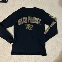 Wake Forest Black Unisex Long Sleeve Shirt